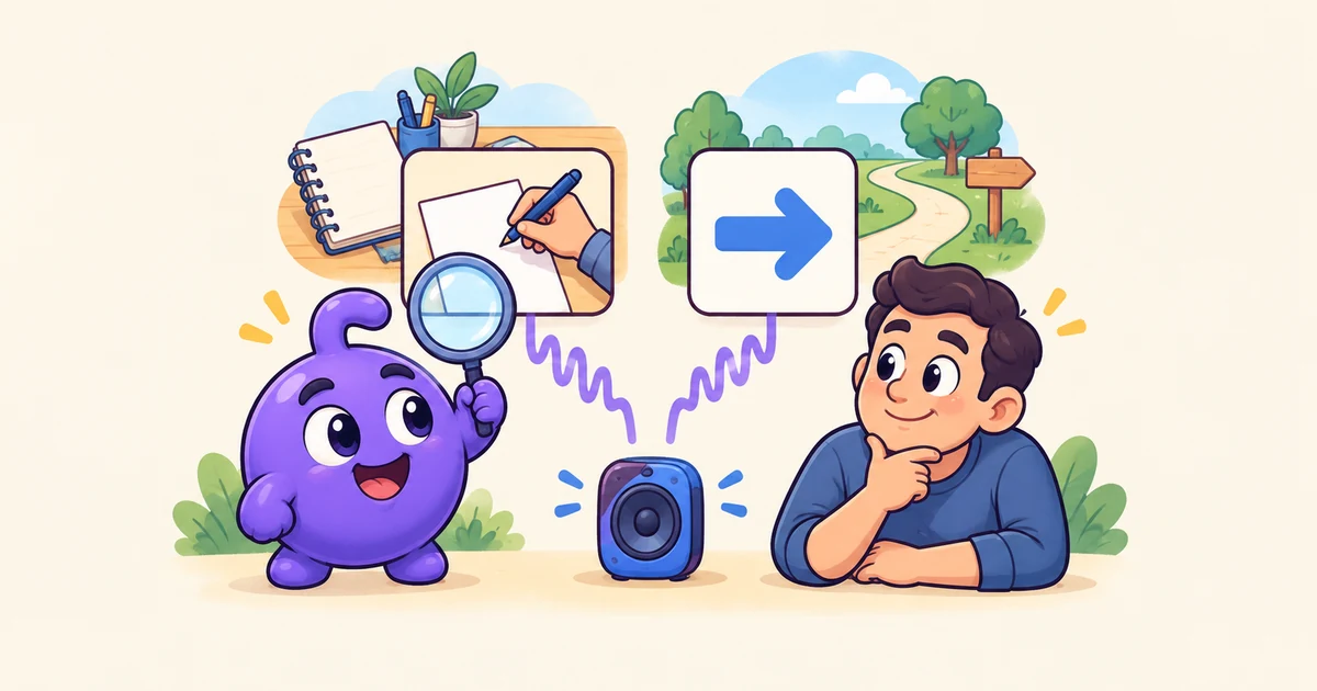 Doly shows Sam two matching sound waves that lead to pictures with different meanings.