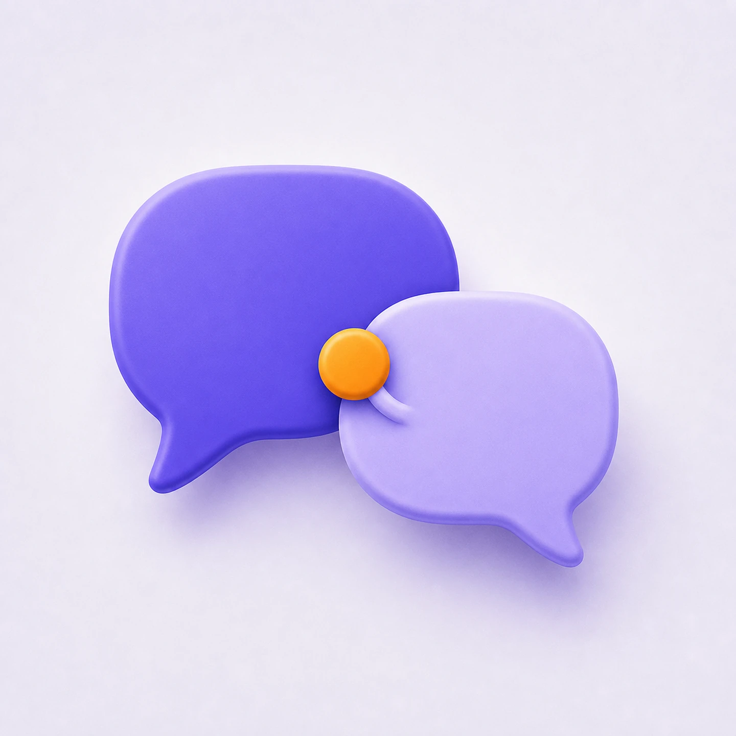 Two speech bubbles — live 1-on-1 coaching