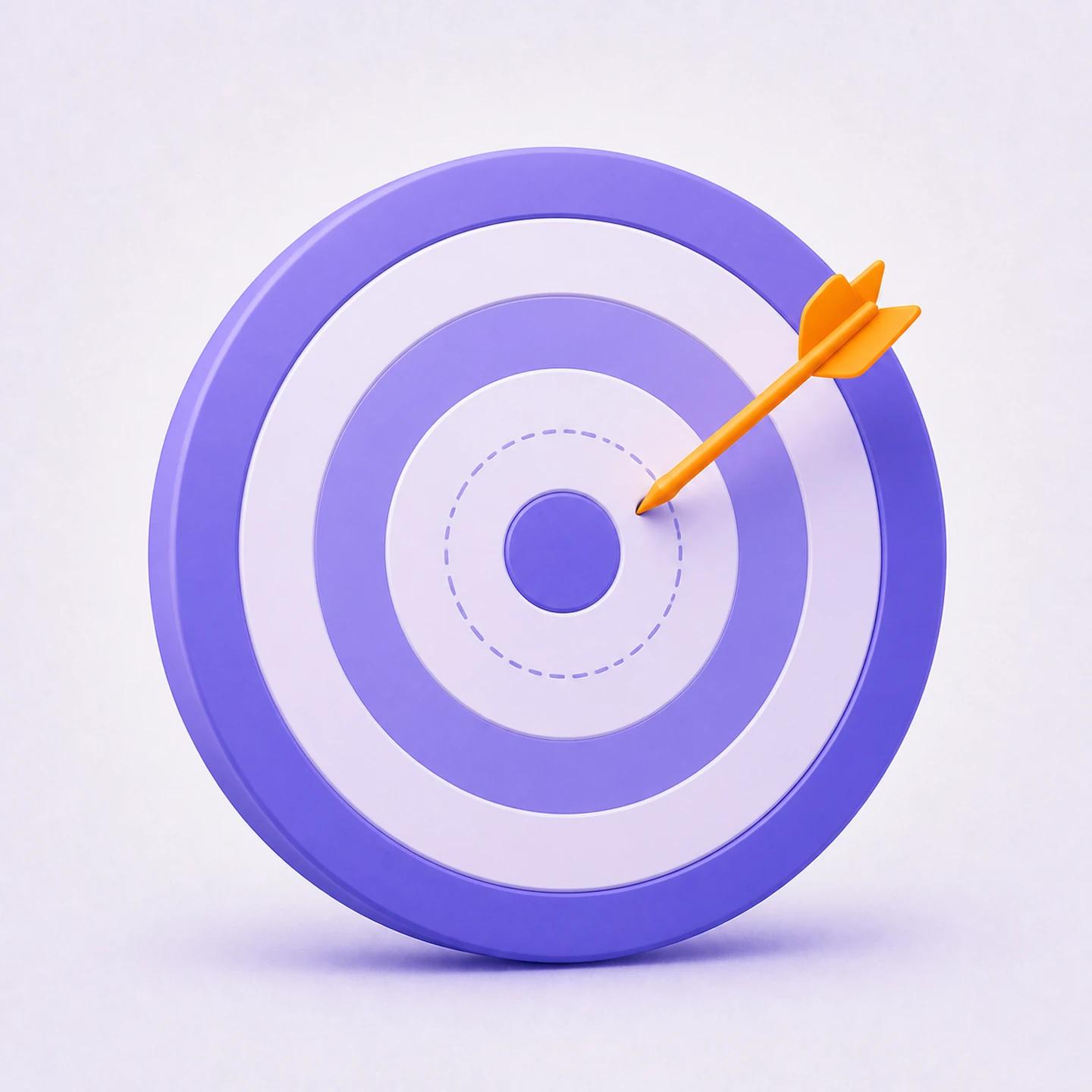 An arrow landing near the bullseye — an honest estimate with a margin