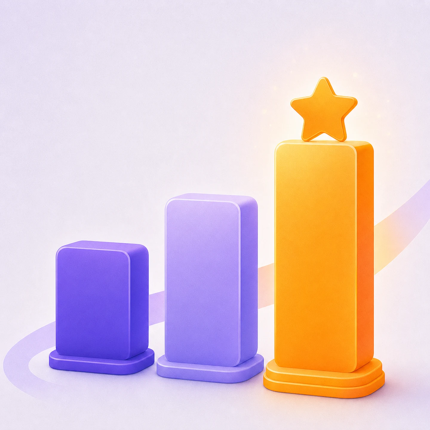 Three rising plan tiers with the recommended one highlighted