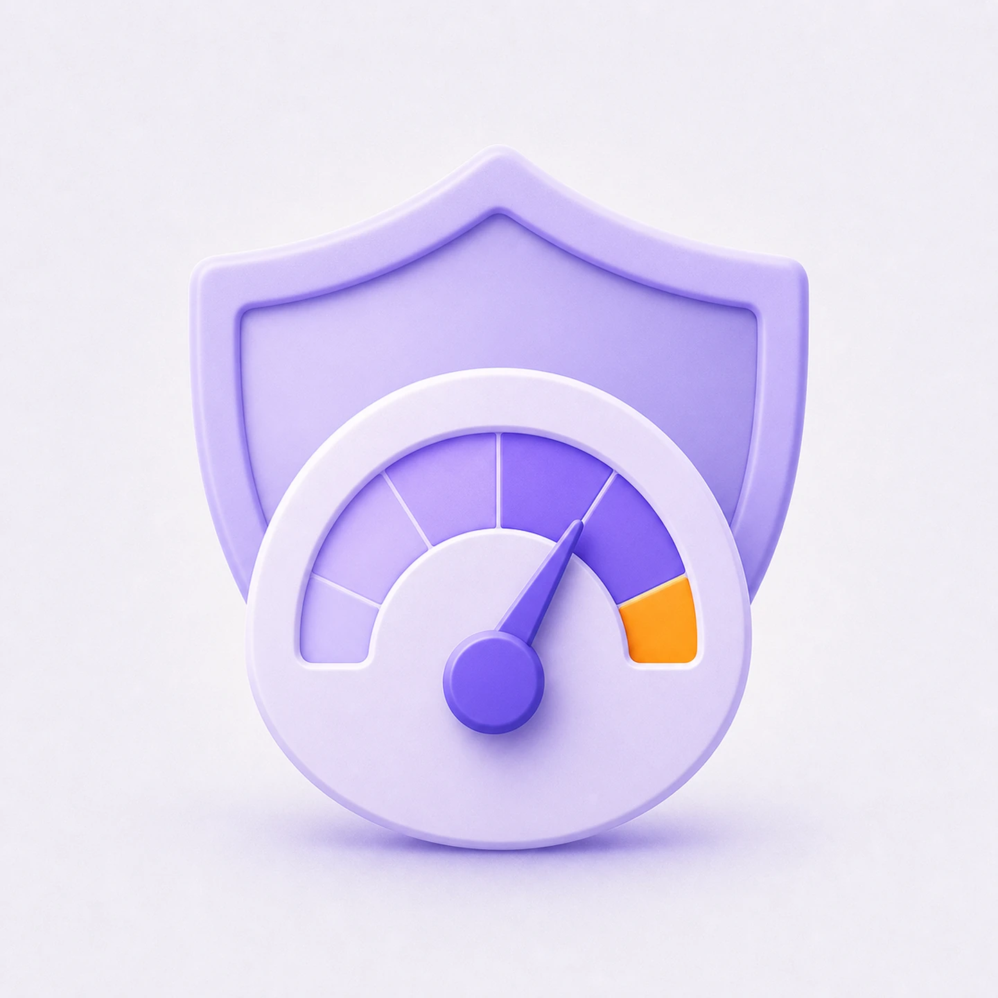 An estimated-level dial protected by a shield